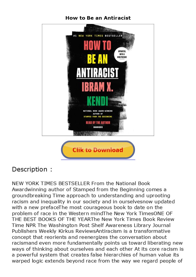 DOWNLOAD How to Be an Antiracist