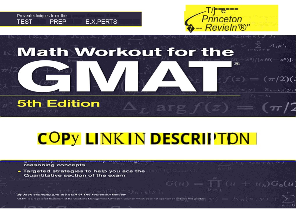 PPT – [PDF] Math Workout for the GMAT, 5th Edition (Graduate School ...