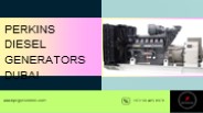 Perkins Diesel Generators Dubai