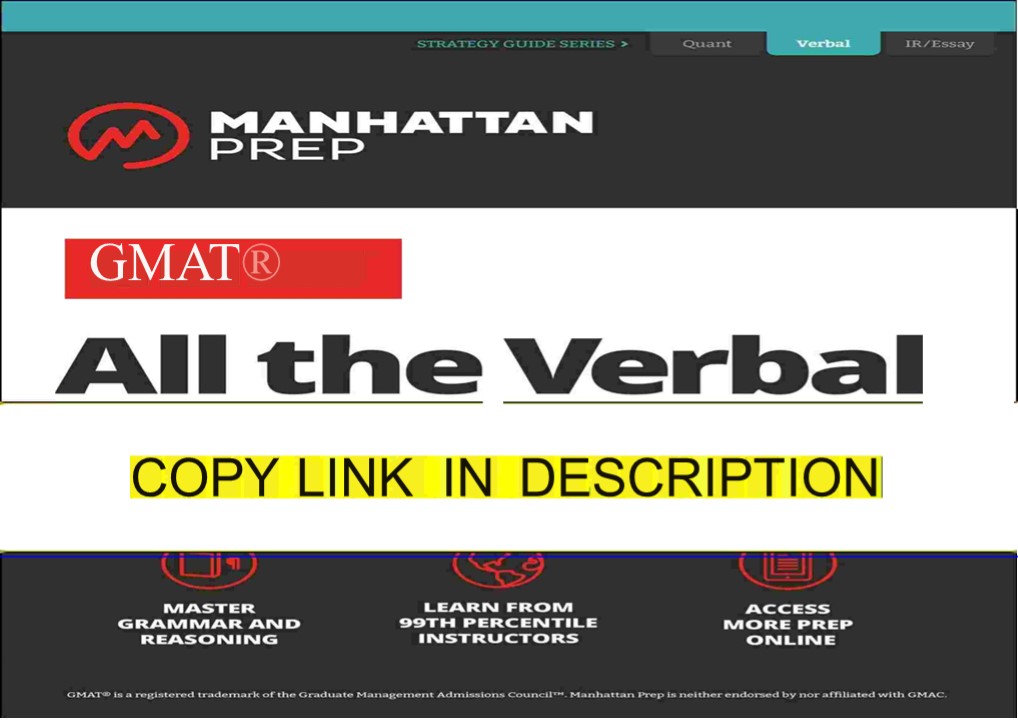 Pdf GMAT All the Verbal (PDF)