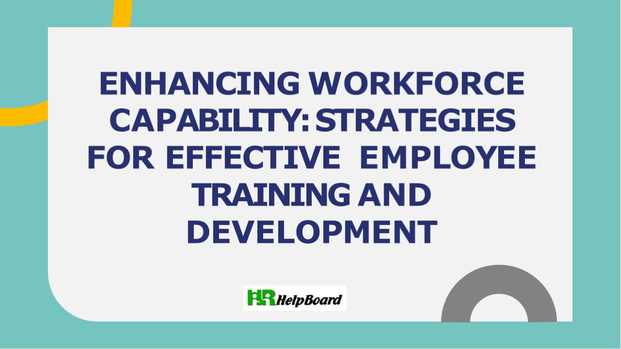 Employee Training and Development in HRM