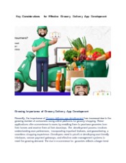 Grocery app