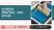 Screen Printing Abu Dhabi