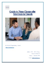 Guide to Name Change after Marriage in Canada