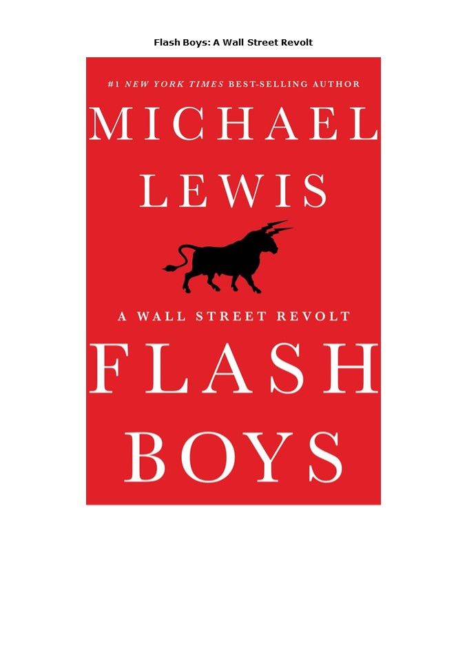 Read [PDF] Flash Boys: A Wall Street Revolt