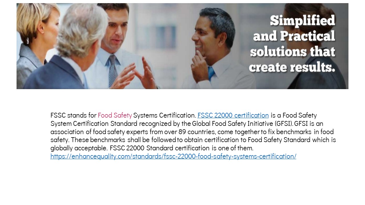 FSSC 22000 Certification