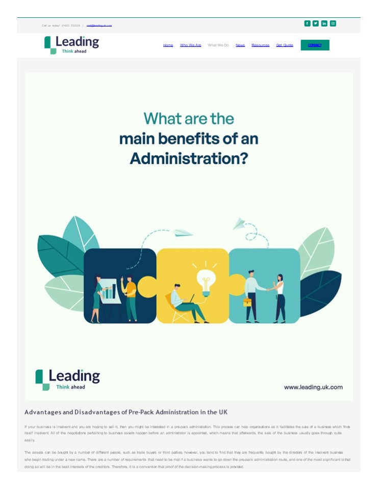 PPT Advantages and Disadvantages of PrePack Administration in the UK