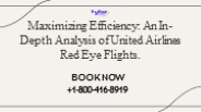 United Red Eye Flights