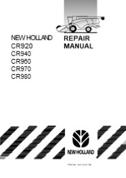 New Holland CR960 Combine Harvesters Service Repair Manual Instant Download