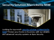 Security Solution Marrickville NSW (1)