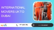 International Movers UK to Dubai