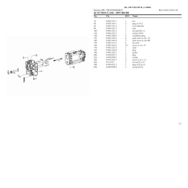 PPT r6.190 vrt dcr Tier 3 Tractor Parts Catalogue Manual