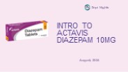 Actavis Diazepam 10mg: Comprehensive Overview