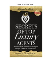 [READ DOWNLOAD] Secrets Of Top Luxury Agents