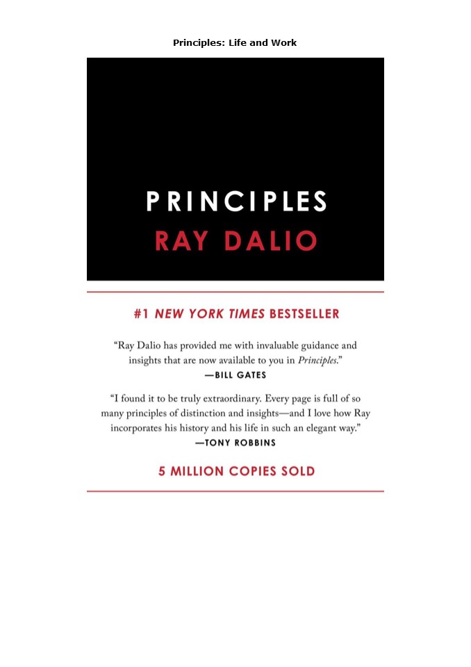 DOWNLOAD Principles: Life and Work