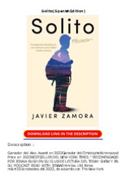 PDF Solito (Spanish Edition)