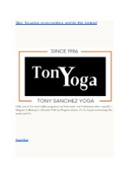 Best Yoga Classes in Spain | TonYoga