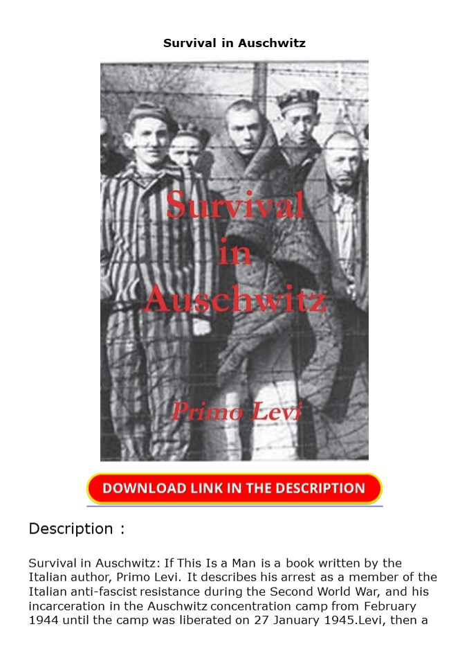 PDF Survival in Auschwitz