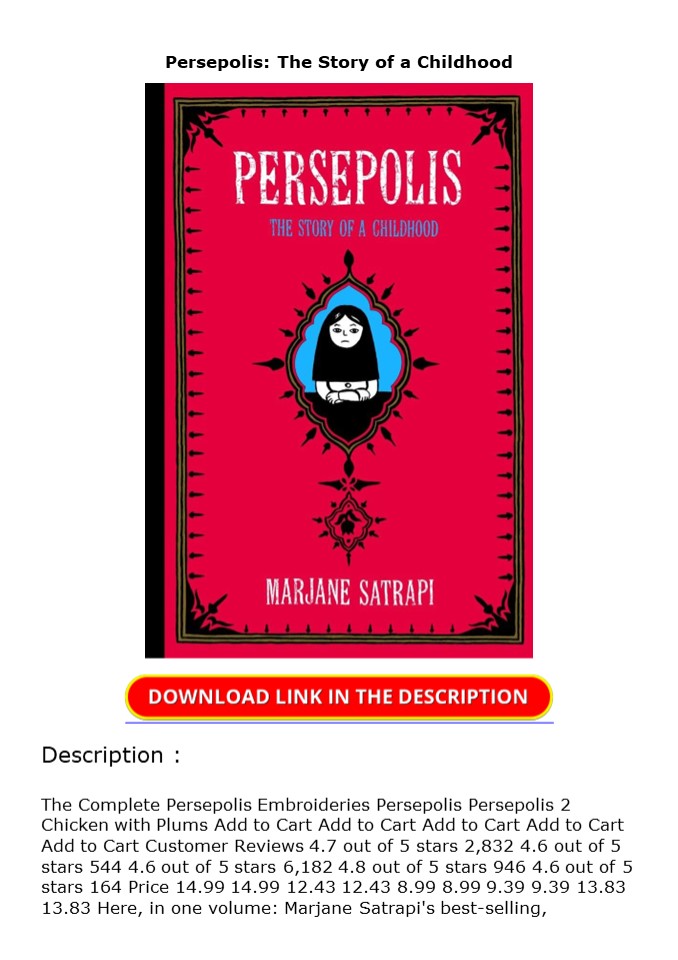 PDF Persepolis: The Story of a Childhood