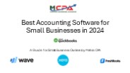 Best Accounting Software for Small Businesses in 2024