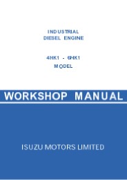 JCB Isuzu Engine 4HK1-6HK1 Service Repair Manual Instant Download