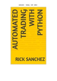 download✔ Automated Trading with Python