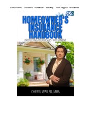Download⚡️(PDF)❤️ Homeowner's Insurance Handbook: Protecting Your Biggest Investment