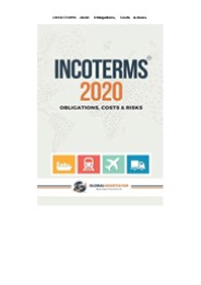 Pdf⚡️(read✔️online) INCOTERMS 2020: Obligations, Costs & Risks