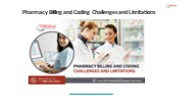 Pharmacy Billing and Coding Challenges and Limitations