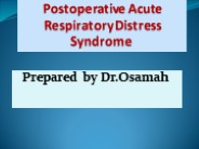 Postoperative ARDS
