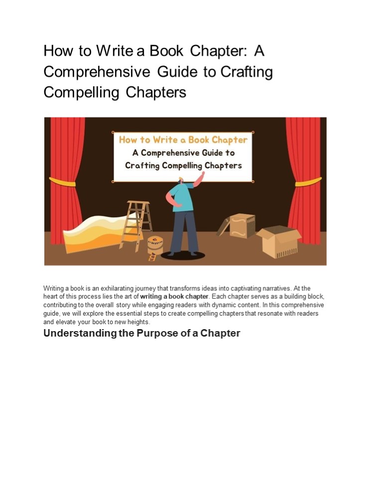 How to Write a Book Chapter: A Comprehensive Guide to Crafting Compelling Chapters