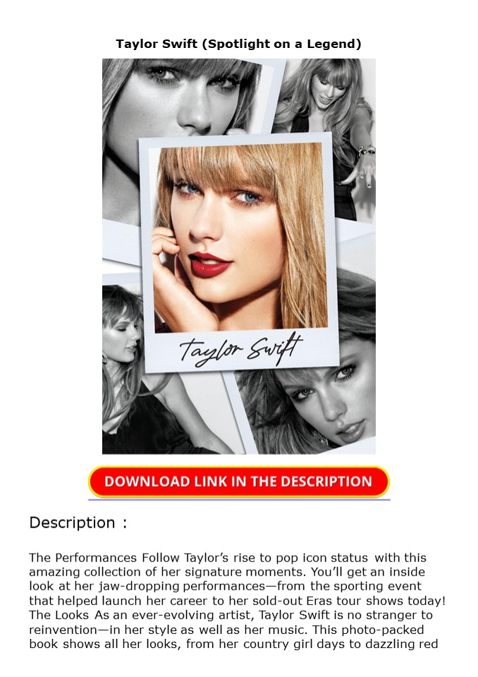 Download Taylor Swift (Spotlight on a Legend)