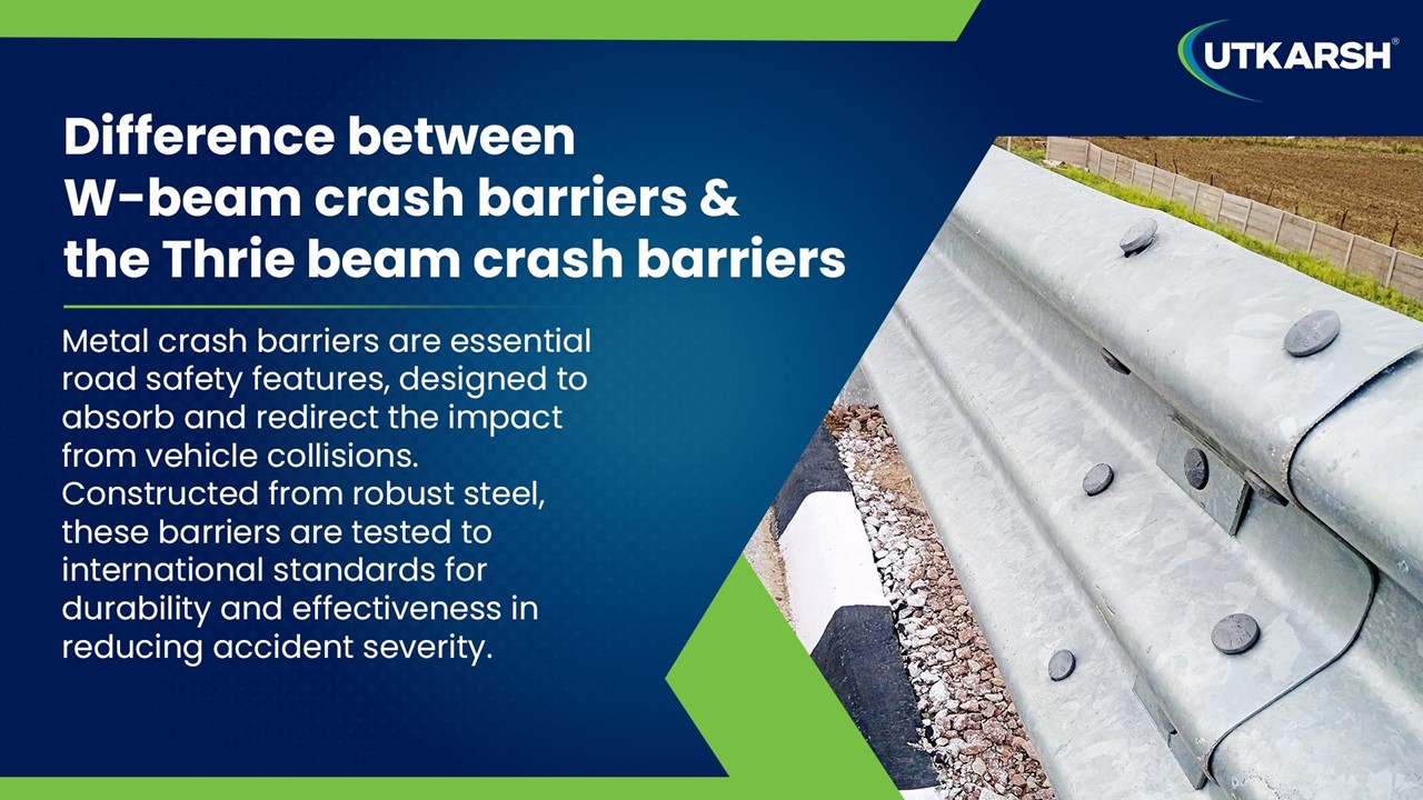 Difference between W-beam crash barriers and the Thrie beam crash barriers (1)