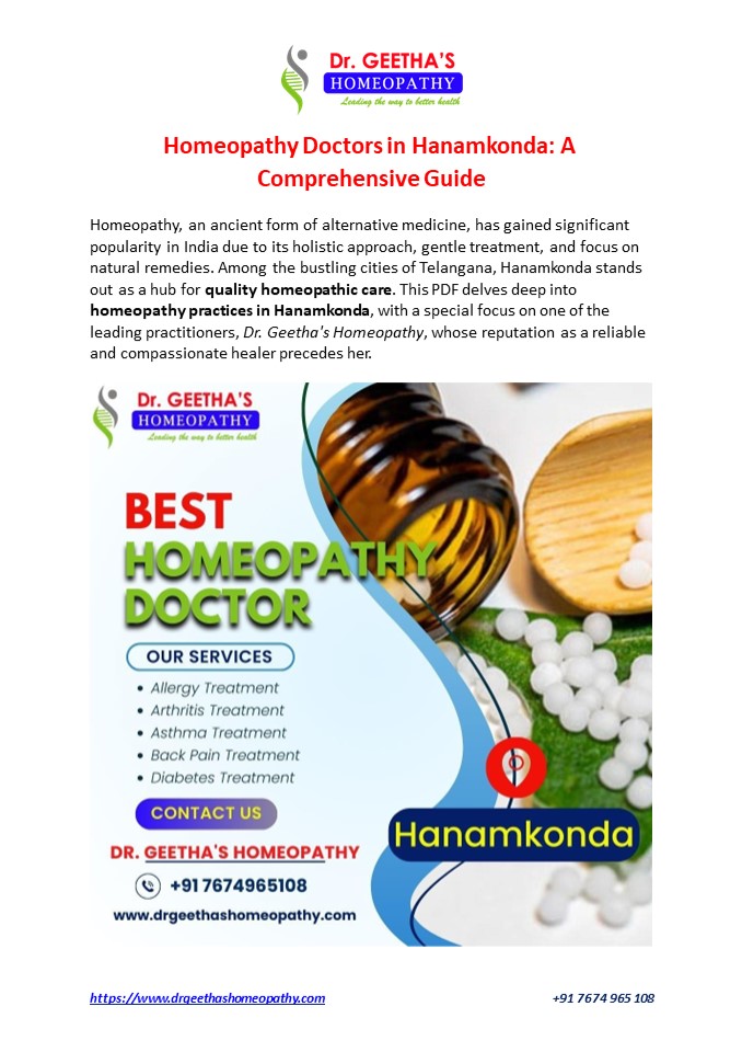 Homeopathy Doctors in Hanamkonda
