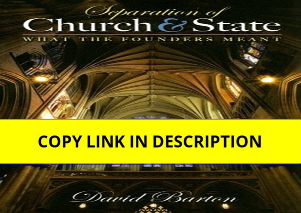 [PDF] Separation of Church & State: What the Founders Meant PDF