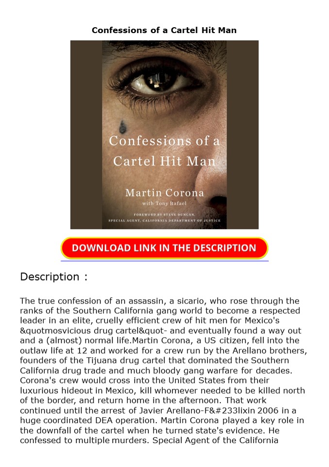 PDF Confessions of a Cartel Hit Man