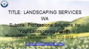 Excavation and Landscaping WA