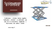 Sollevatore a Forbice