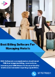 Billing Software For Managing Hotels