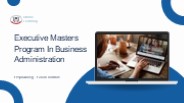 Executive Masters Program In Business Administration