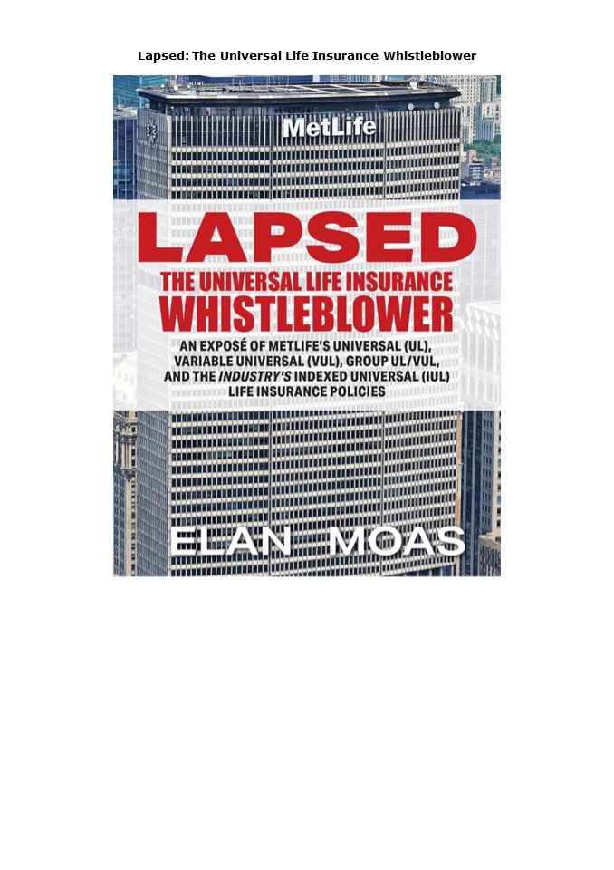 DOWNLOAD(PDF) Lapsed: The Universal Life Insurance Whistleblower