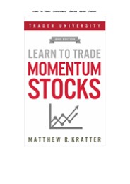 [READ] Learn to Trade Momentum Stocks   Kindle Edition