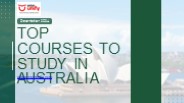 From MBA to Engineering: Top Courses in Australia