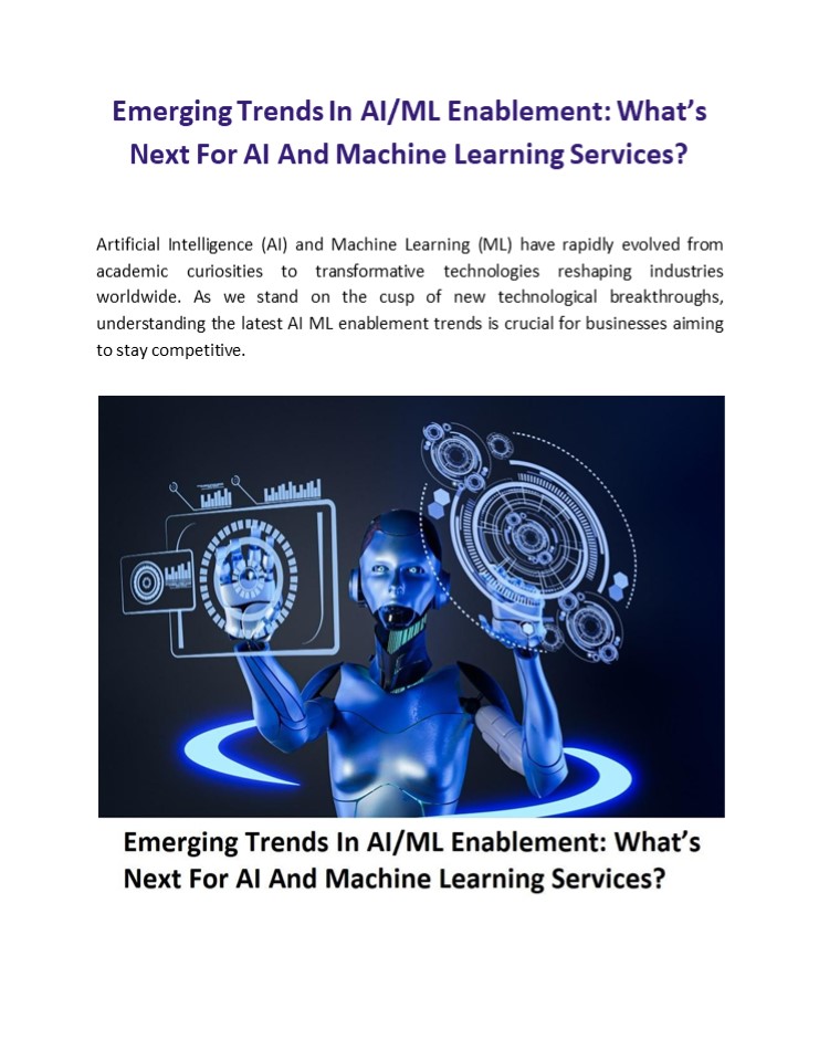 Emerging Trends In AI/ML Enablement: What’s Next For AI And Machine ...