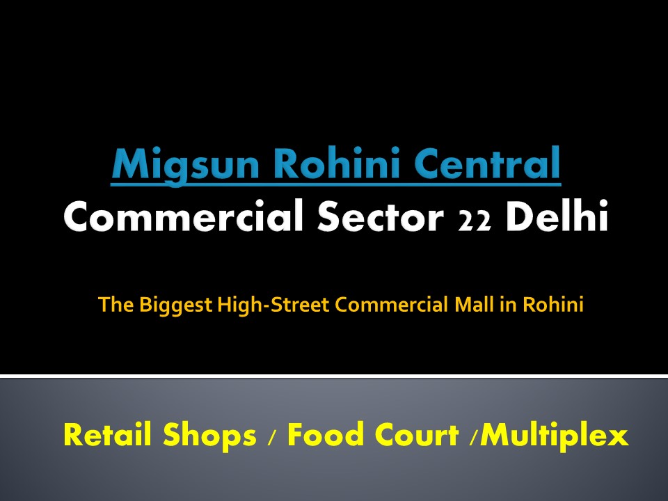 Migsun Rohini Central Commercial Sector 22 Delhi
