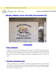 Experience Sungarden Terrace : Your Guide to the Community Tour