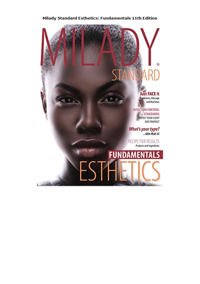 [READ] Milady Standard Esthetics: Fundamentals   11th Edition