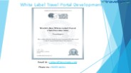 White Label Travel Portal Development