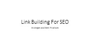 Link Building Technique for Seo
