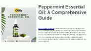Peppermint Essential Oil: A Comprehensive Guide (1)